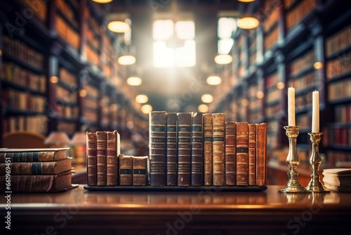 Jurisprudential Treasures: A captivating image of a well-organized legal library, emphasizing its significance as a treasure trove of legal knowledge photo