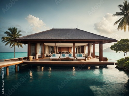 Luxury overwater villa © Meeza