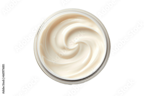 Lotion Product in a Jar Isolated on Transparent Background