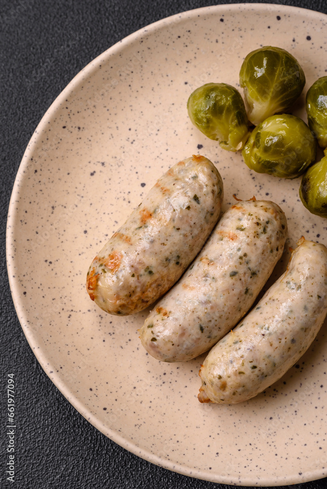 Sausages vegetable protein seitan meatless soy wheat classic taste vegetarian or vegan snack Sausages vegetable protein seitan meatless soy wheat classic taste vegetarian or vegan snack