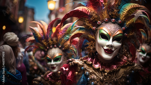 The mask Mardi Gras festival