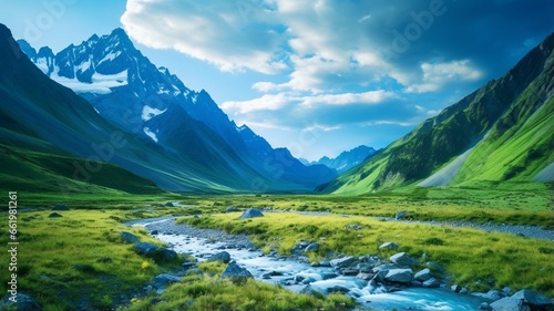 High dynamic range award-winning green grass photo color Ai generated art
