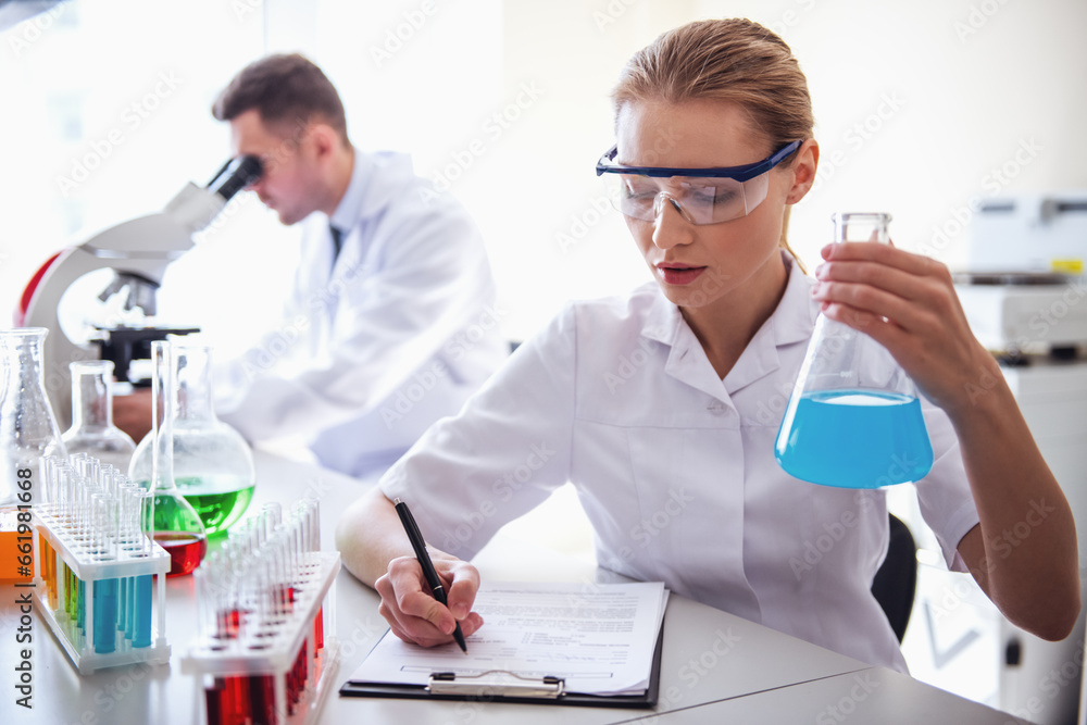 At the laboratory At the laboratory
