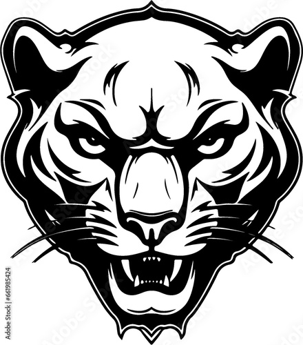 roaring wild cat bobcat head isolated on white, mascot vector, cartoon, illustration