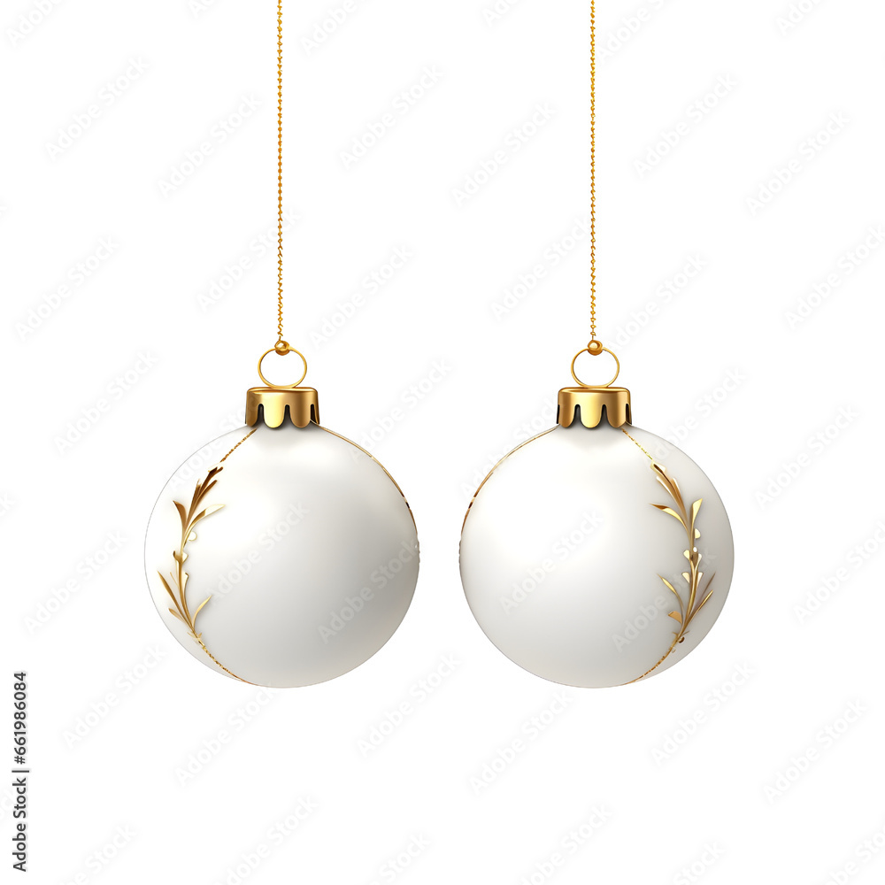 Realistic Chrimas ball, elements, ai generative Realistic Chrimas ball, elements, ai generative