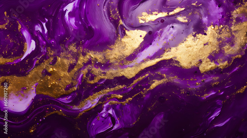 purple marble background with gold powder