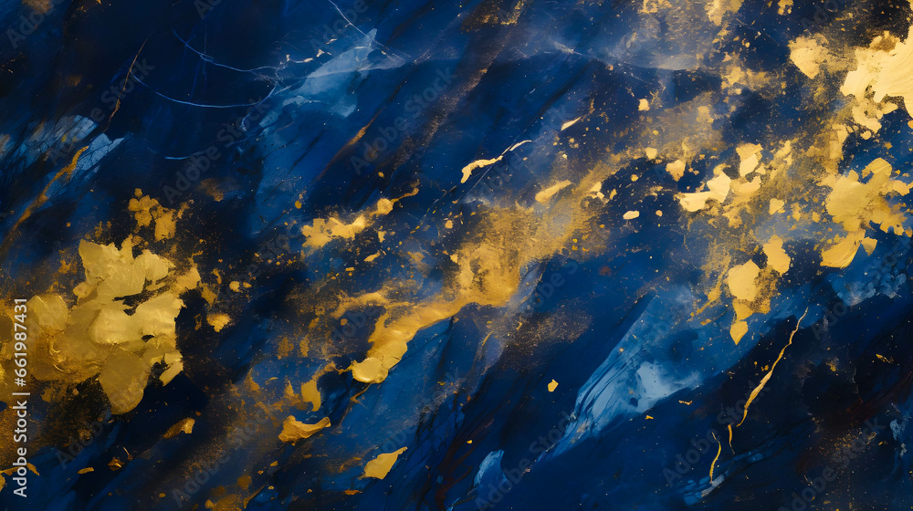 blue marble with gold blue marble with gold