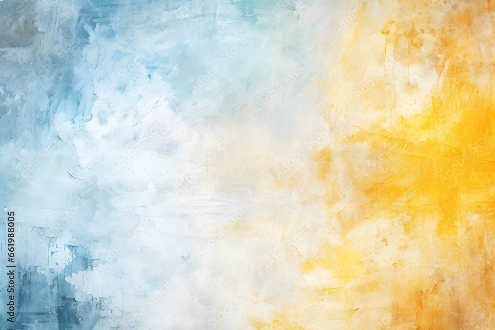 Wall Surface in Damaged Grunge Art - yellow and blue texture Wall Surface in Damaged Grunge Art - yellow and blue texture