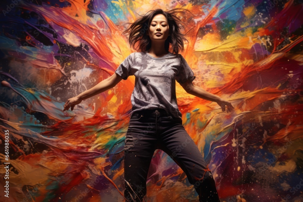 Asian Female Artist Job Lifestyle Setting Generative AI Asian Female Artist Job Lifestyle Setting Generative AI