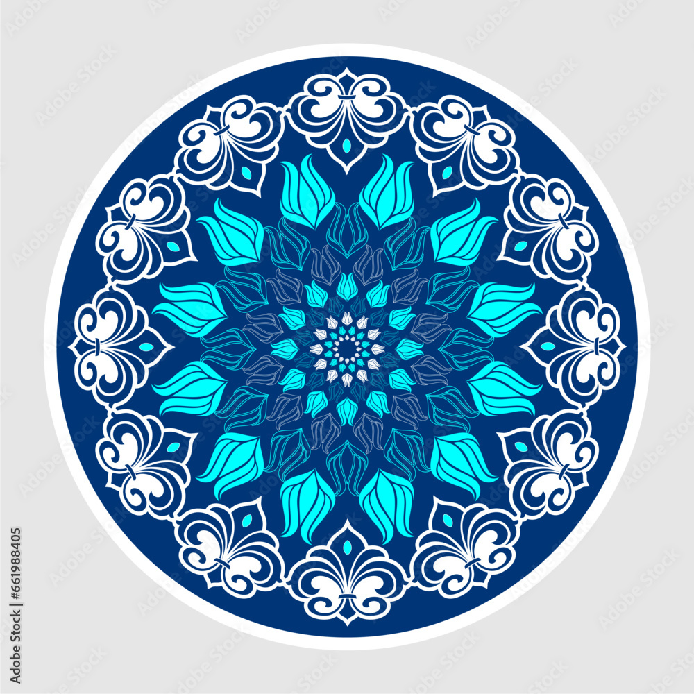 Vector drawing that can be used as a painting, ornamental motif