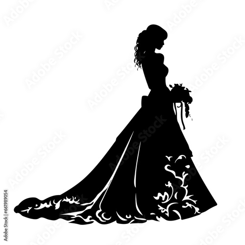 Bride and groom, Bride and groom silhouette, Bride and groom svg, Bride and groom png, wedding clipart, bride PNG, bride silhouette, 