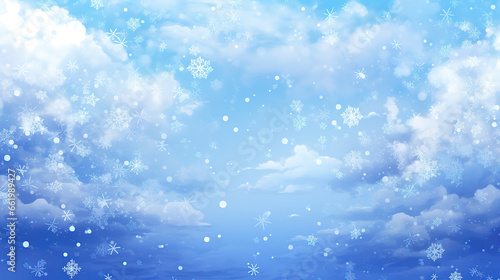 beautiful winter clouds wallpaper  anime manga artwork