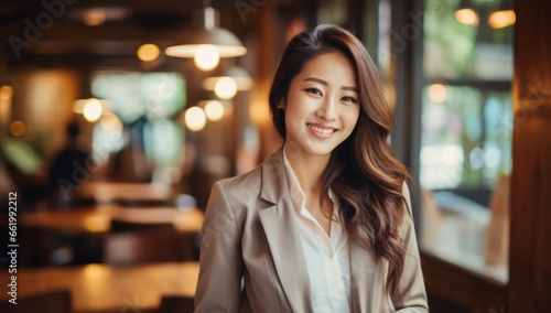 Asian Female Event Planner Employment Attractive Concept Generative AI