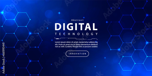 Digital technology banner green blue background concept, cyber technology circuit, abstract tech, innovation future data, internet network, Ai big data, futuristic wifi connection illustration concept