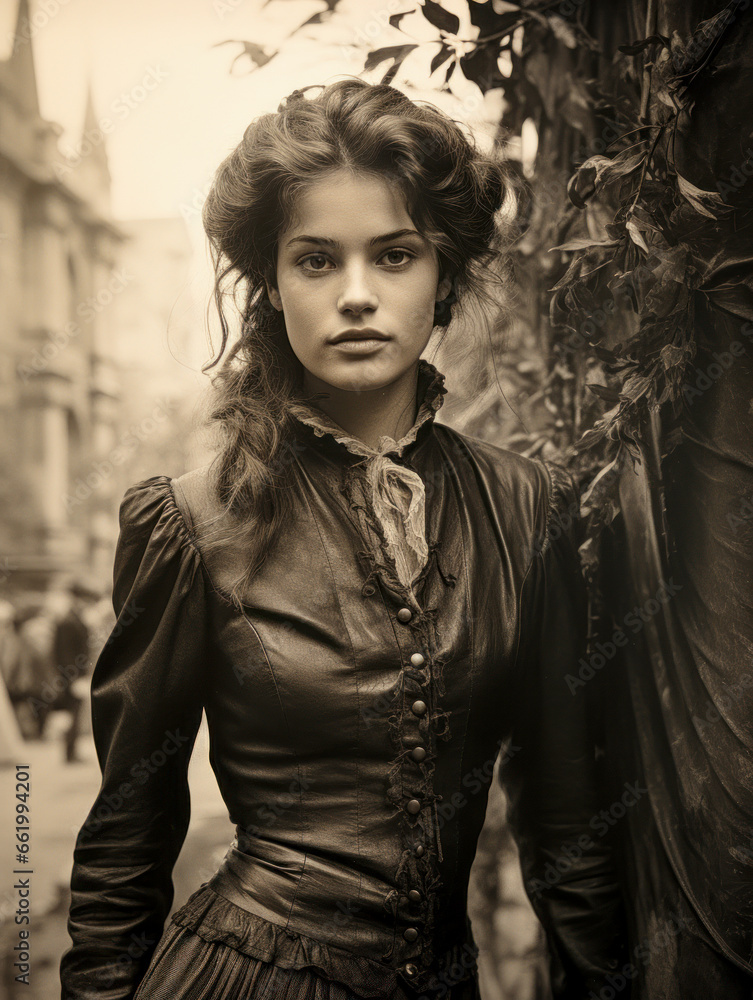 Retro Portrait of Unknown Young Woman from the turn of the Century Around 1880 to 1930 Wallpaper Background Card Cover Digital Art Retro Portrait of Unknown Young Woman from the turn of the Century Around 1880 to 1930 Wallpaper Background Card Cover Digital Art