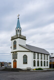 Akraneskirkja - church in Akranes town, Iceland. 