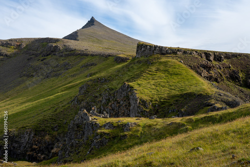 Akrafjall - beautiful mountain close to Akranes town, Iceland