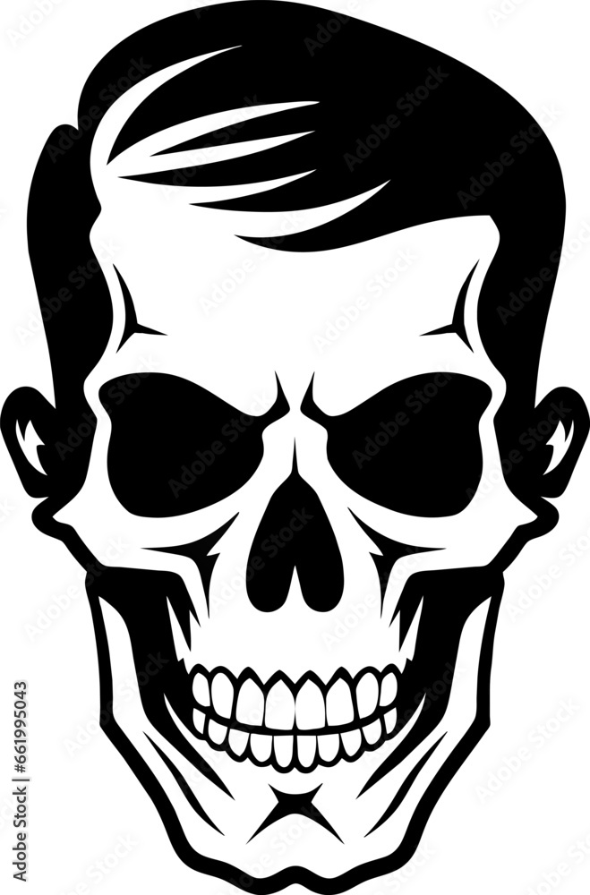 Skull face Logo of Cranium head silhouette clipart vector, Calavera symbol, halloween skeleton icon, bone tattoo. isolated on white background. Skull face Logo of Cranium head silhouette clipart vector, Calavera symbol, halloween skeleton icon, bone tattoo. isolated on white background.