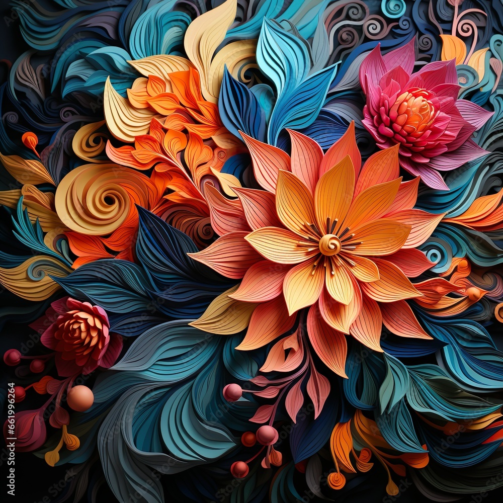 abstract floral background abstract floral background