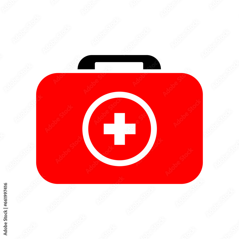 The first aid kit illustration. The first aid kit illustration.