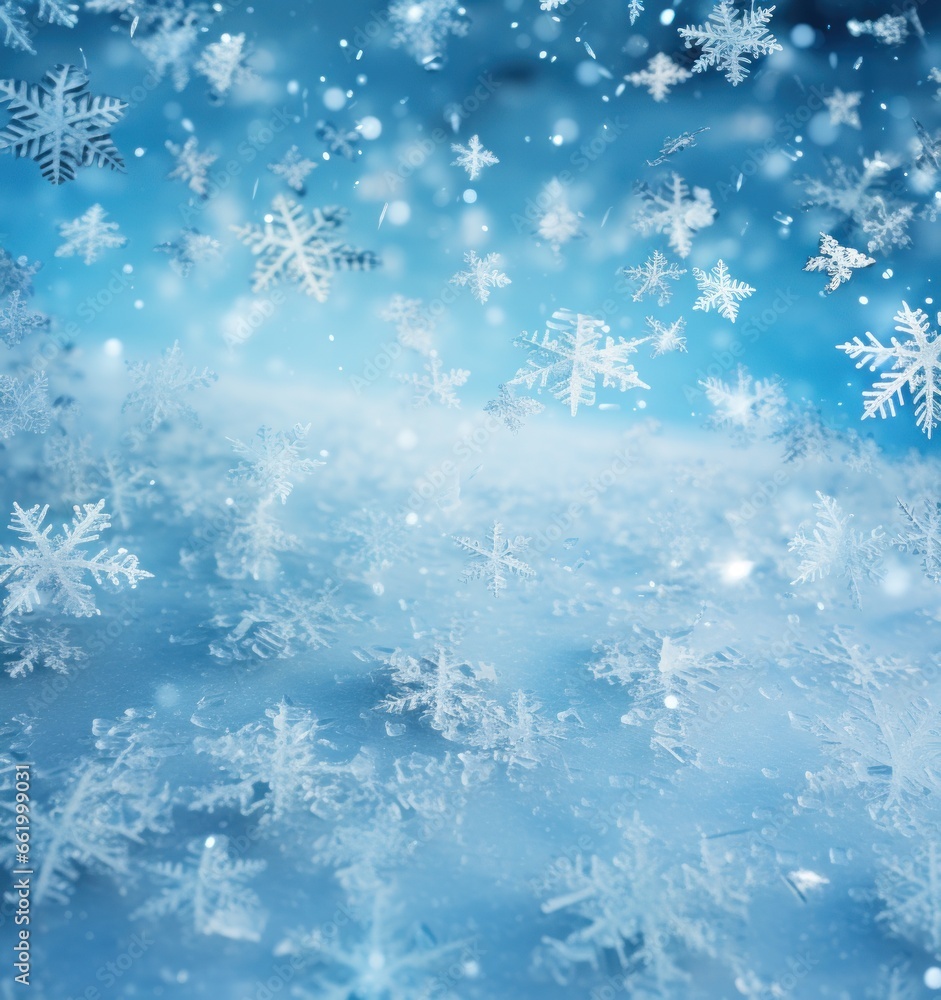 silver snowflakes background