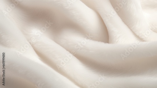 A close-up of angora fabric showcasing its softness. photo