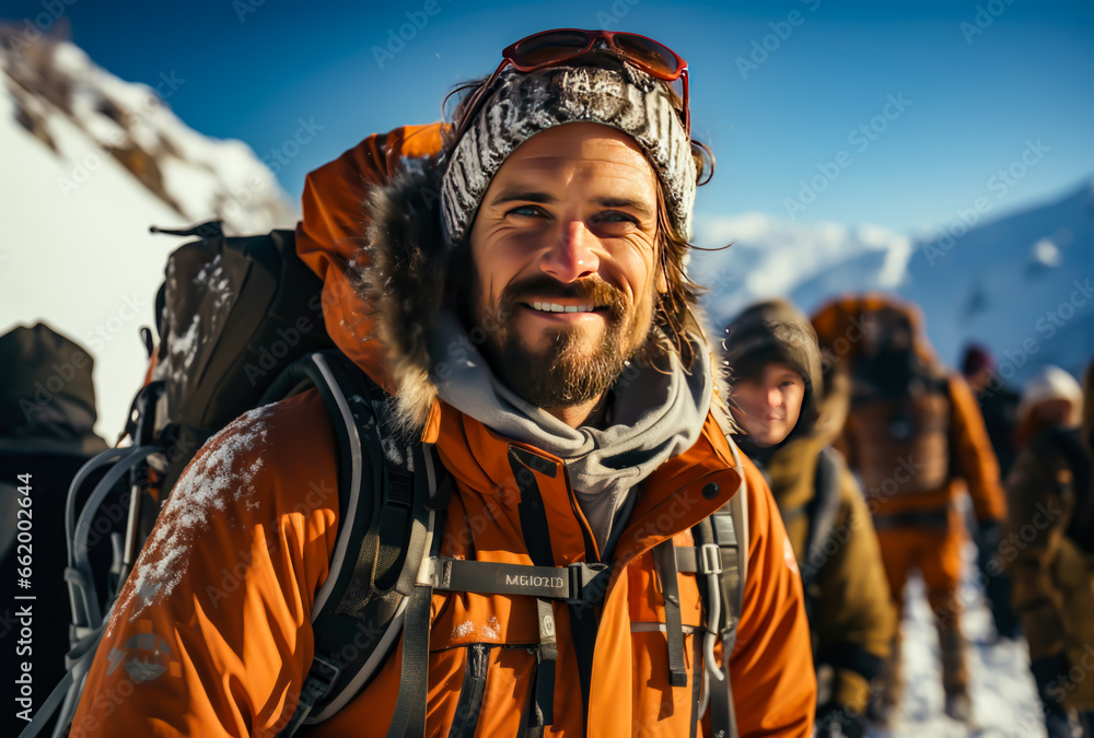 a skier is in the mountains, portrait, smiling, winter, a skier is in the mountains, portrait, smiling, winter,