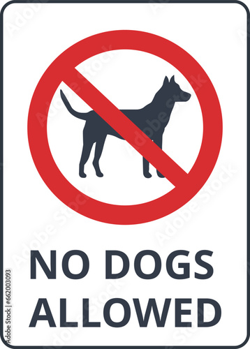  No dogs allowed symbol
