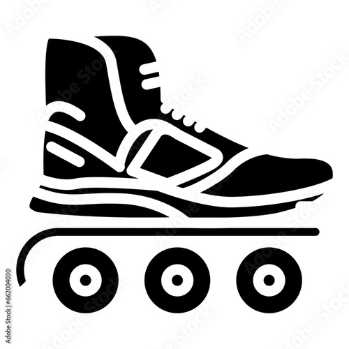 Inline Skates Icon Style