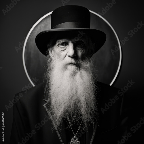 "Elderly Occultist Portrait" 