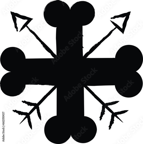 Bones hand drawn vector illustration