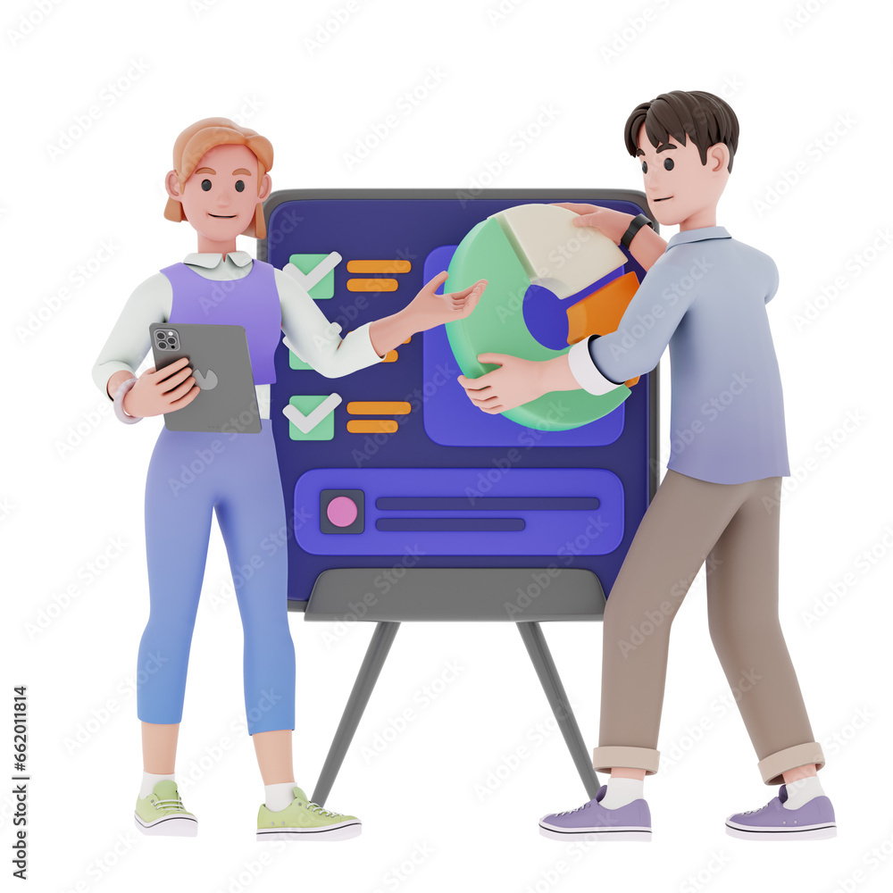 Fototapeta premium Team work in a Office