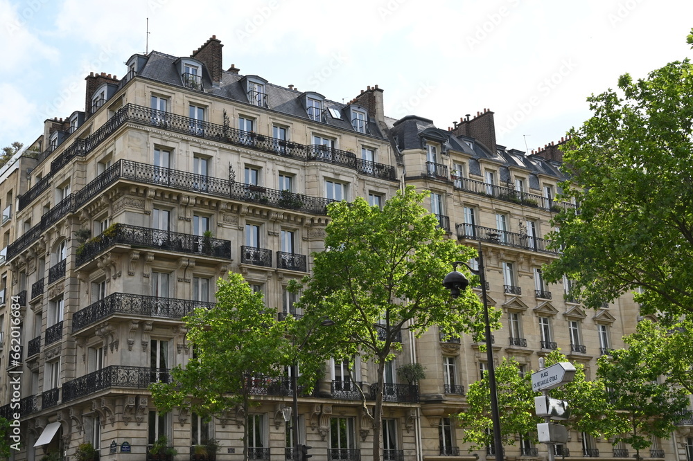 Charming apartment building in Paris