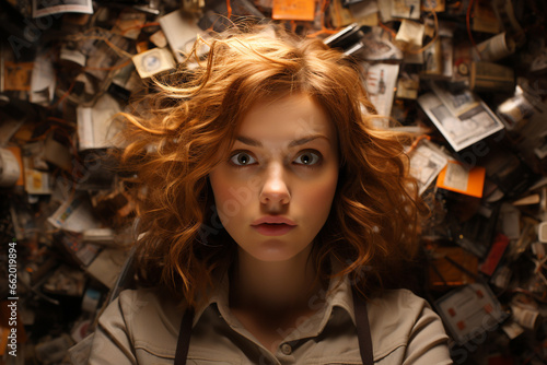 Illustration of a mind of a person with Obsessive Compulsive Disorder (OCD)