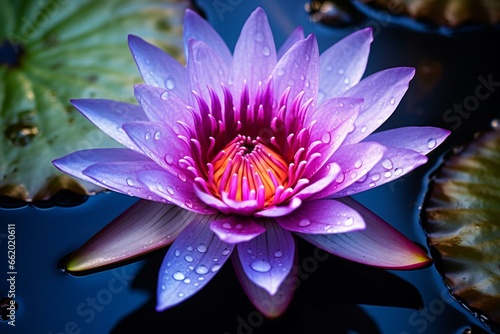a stunning water lily. Generative AI