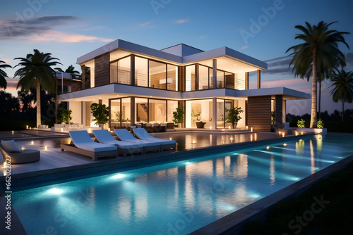 Villa mit Pool © Seegraphie