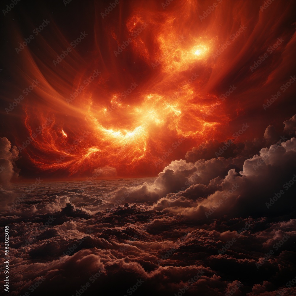 Astonishing image of a solar prominence during a magnetic storm, Astonishing image of a solar prominence during a magnetic storm,
