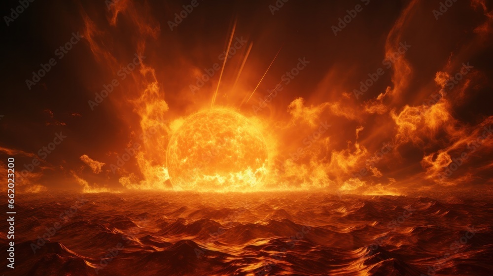 Astonishing image of a solar prominence during a magnetic storm, Astonishing image of a solar prominence during a magnetic storm,