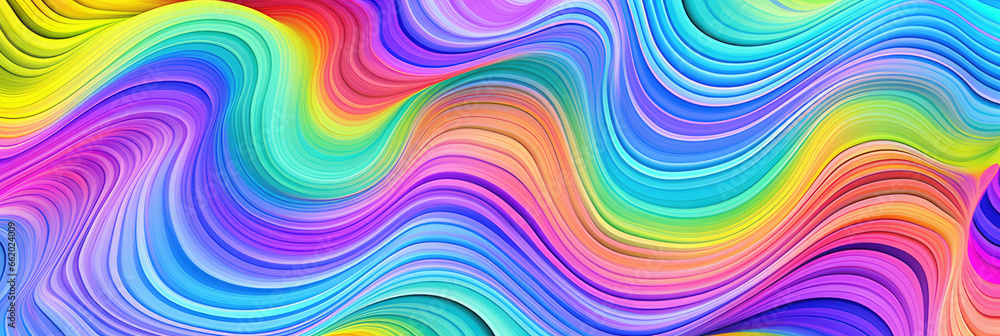 Background texture of psychedelic wavy swirls - AI Generated