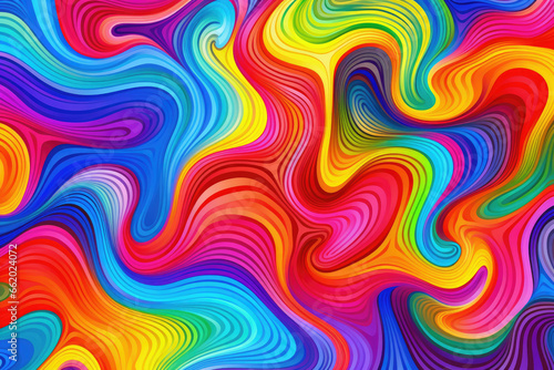 Background texture of psychedelic wavy swirls - AI Generated