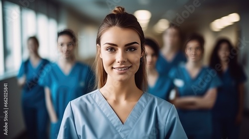 Group of nurses in a hospital
