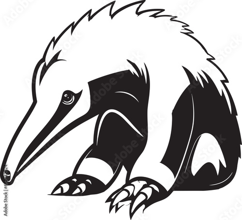Wallpaper Mural Anteater Icon in Vector Bold and Beautiful Black Design Black Anteater Symbol Vector Logo for a Strong Brand Torontodigital.ca