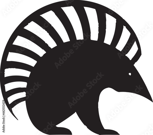 The Mystery of Black Armadillo Artistry Sculpted Strength Elegant Armadillo Design