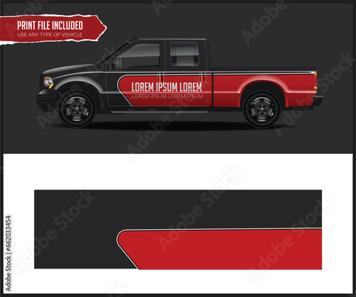 Van Livery Wrap Design Ready-made printed wrap design for Van truck Car