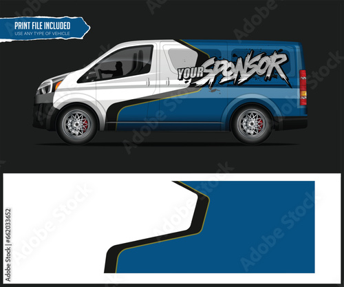 Van Livery Wrap Design Ready-made printed wrap design for Van truck Car