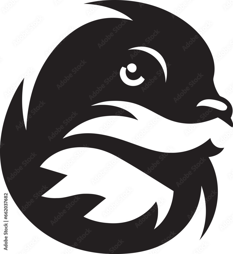 Fototapeta premium The Art of the Billabong Black Vector Platypus Logos Aussie Charm Elegance in the Wetlands A Work of Art in Black