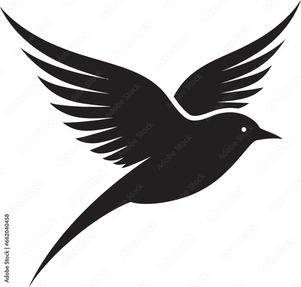 Flight of Melody Midnight Monochrome Icon Elegant Black Emblem Songbird Majesty Flight of Melody Midnight Monochrome Icon Elegant Black Emblem Songbird Majesty