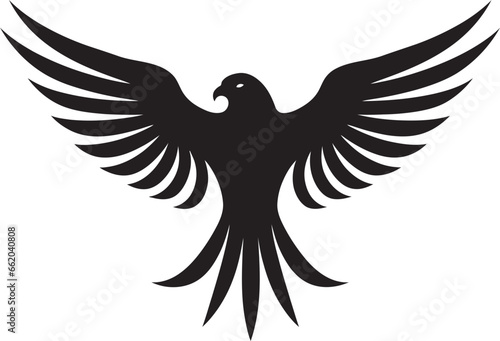 Skybound Savagery Vector Charm Ebon Excellence in Wings Monochrome Hunter