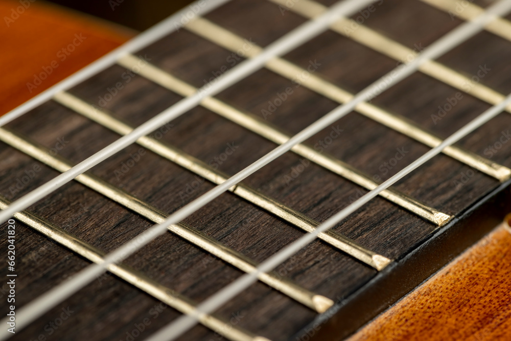 guitar string vibrating close-up, small depth of field guitar string vibrating close-up, small depth of field