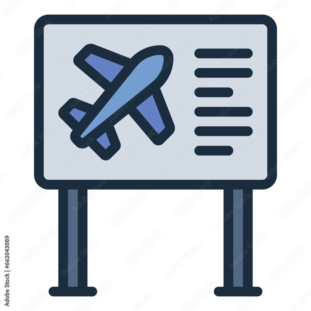 Direction Sign color filled line icon Direction Sign color filled line icon